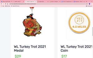 Turkey Trot Medal 2021